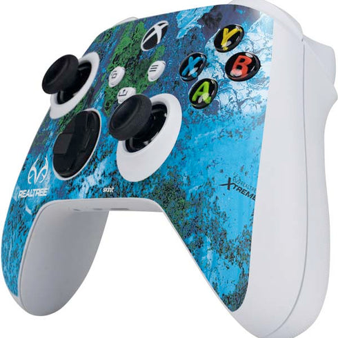 RealTree Xtreme Blue Camo Xbox Series S Controller Skin