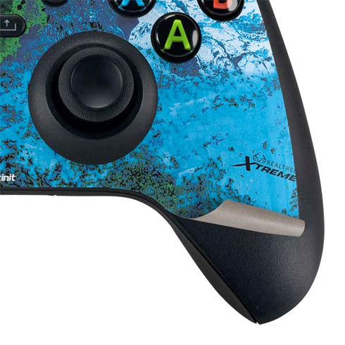 RealTree Xtreme Blue Camo Xbox Series X Controller Skin