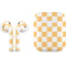 Yellow and White Checkerboard Apple AirPods 2 Skin