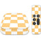 Yellow and White Checkerboard Apple TV Skin