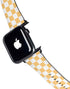 Yellow and White Checkerboard Apple Watch Band 42-44mm