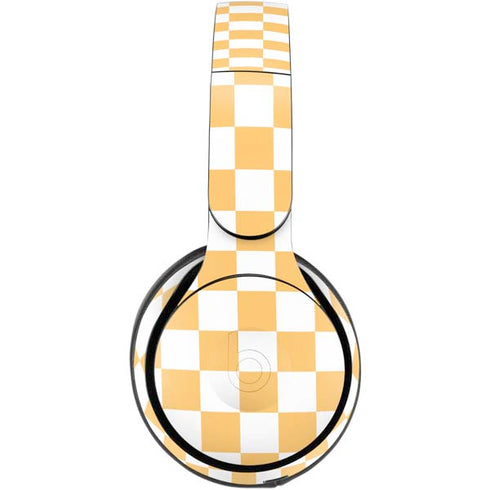 Yellow and White Checkerboard Beats Solo Pro Skin