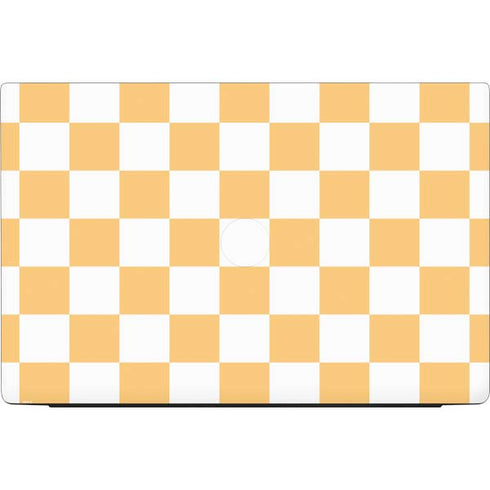 Yellow and White Checkerboard Dell Vostro Skin