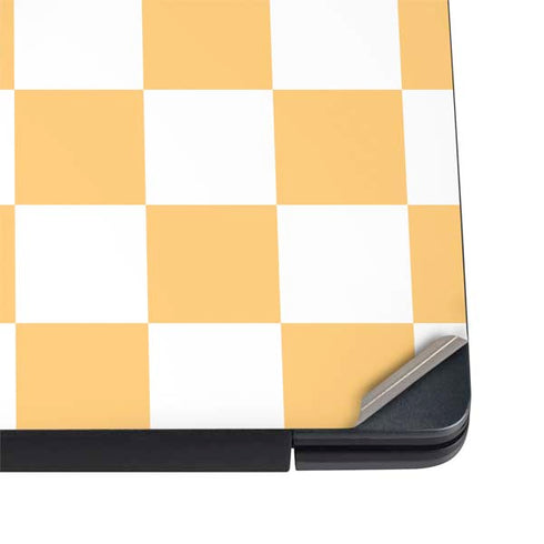 Yellow and White Checkerboard Dell Vostro Skin