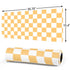 Yellow and White Checkerboard Gaming Mouse Pad