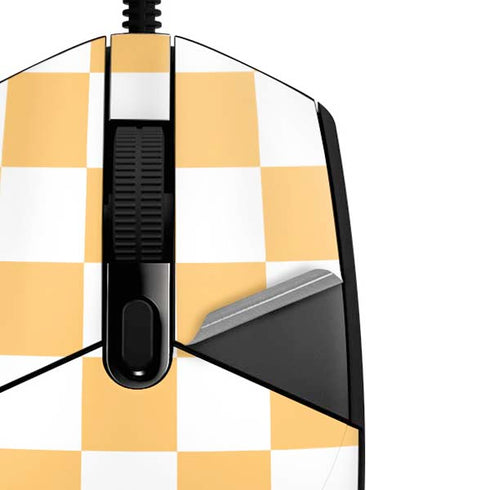 Yellow and White Checkerboard G203 Prodigy RGB Wired Gaming Mouse Skin