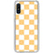 Yellow and White Checkerboard Galaxy A10e Clear Case