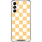 Yellow and White Checkerboard Galaxy A14 5G Clear Case