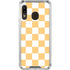 Yellow and White Checkerboard Galaxy A30 Clear Case