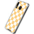 Yellow and White Checkerboard Galaxy A30 Clear Case