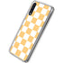 Yellow and White Checkerboard Galaxy A50 Clear Case