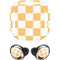 Yellow and White Checkerboard Galaxy Buds Pro Skin