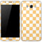 Yellow and White Checkerboard Galaxy J7 Skin