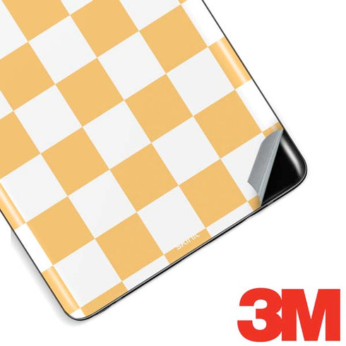 Yellow and White Checkerboard Galaxy Note 8 Skin