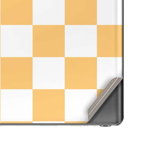 Yellow and White Checkerboard Galaxy Note20 5G Skin