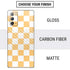 Yellow and White Checkerboard Galaxy Note20 5G Skin