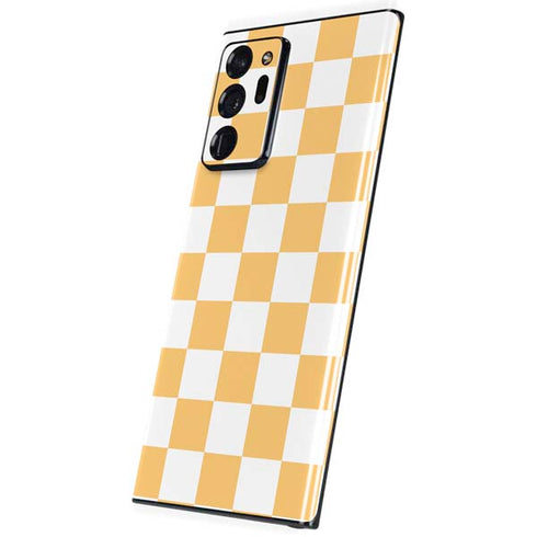 Yellow and White Checkerboard Galaxy Note20 Ultra 5G Skin