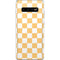 Yellow and White Checkerboard Galaxy S10 Plus Skin