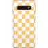 Yellow and White Checkerboard Galaxy S10 Skin