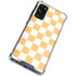 Yellow and White Checkerboard Galaxy S20 FE Clear Case