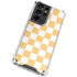 Yellow and White Checkerboard Galaxy S21 Ultra 5G Clear Case