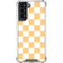 Yellow and White Checkerboard Galaxy S22 Clear Case