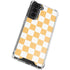 Yellow and White Checkerboard Galaxy S22 Clear Case