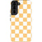 Yellow and White Checkerboard Galaxy S22 Pro Case