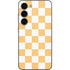 Yellow and White Checkerboard Galaxy S23 Skin