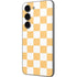 Yellow and White Checkerboard Galaxy S23 Skin