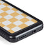 Yellow and White Checkerboard Galaxy S23 Waterproof Case