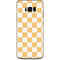 Yellow and White Checkerboard Galaxy S8 Skin