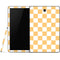 Yellow and White Checkerboard Samsung Galaxy Tab Skin