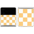 Yellow and White Checkerboard Galaxy Z Flip4 5G Skin