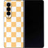 Yellow and White Checkerboard Galaxy Z Fold4 5G Skin
