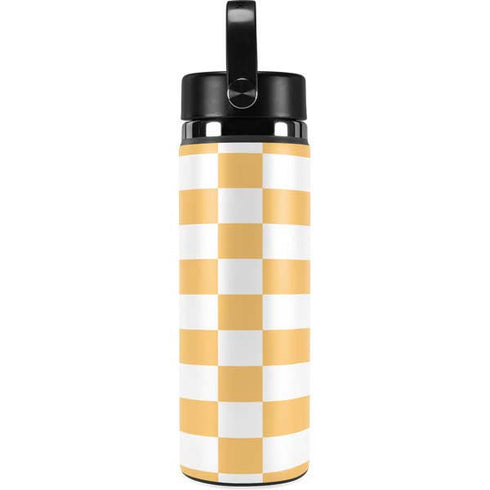 Yellow and White Checkerboard Hydro Flask 20oz Wide Mouth Skin