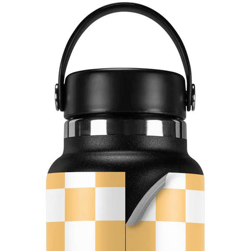 Yellow and White Checkerboard Hydro Flask 32oz Wide Mouth Skin