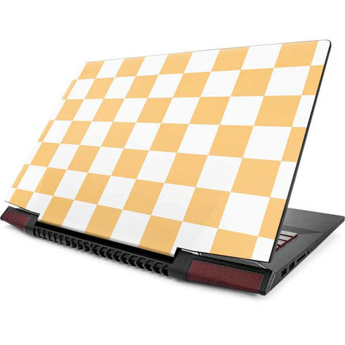 Yellow and White Checkerboard Lenovo IdeaPad Skin