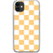 Yellow and White Checkerboard iPhone 11 Clear Case