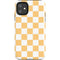 Yellow and White Checkerboard iPhone 11 Impact Case