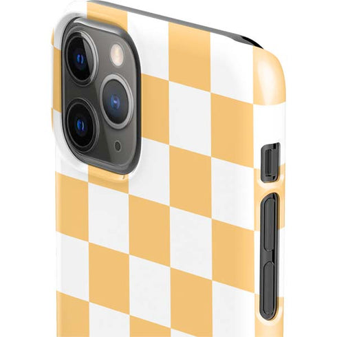 Yellow and White Checkerboard iPhone 11 Pro Lite Case