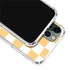 Yellow and White Checkerboard iPhone 11 Pro Max Clear Case