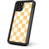 Yellow and White Checkerboard iPhone 11 Pro Waterproof Case