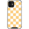 Yellow and White Checkerboard iPhone 12 Clear Case