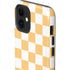 Yellow and White Checkerboard iPhone 12 Impact Case
