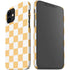 Yellow and White Checkerboard iPhone 12 Mini Lite Case