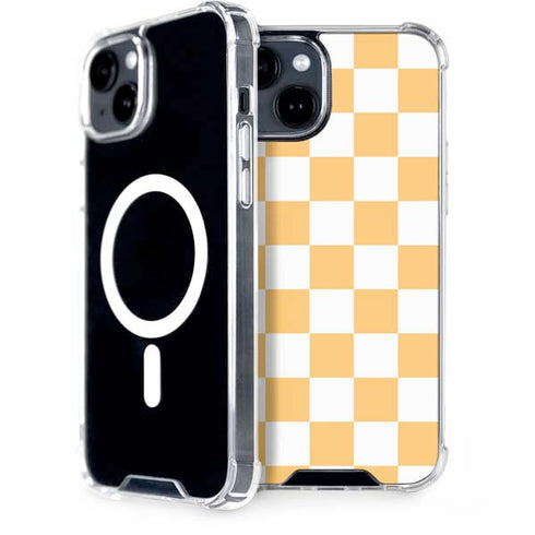 Yellow and White Checkerboard iPhone 13 MagSafe Case