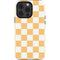Yellow and White Checkerboard iPhone 13 Pro Impact Case