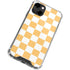 Yellow and White Checkerboard iPhone 14 Clear Case
