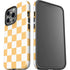 Yellow and White Checkerboard iPhone 14 Pro Impact Case